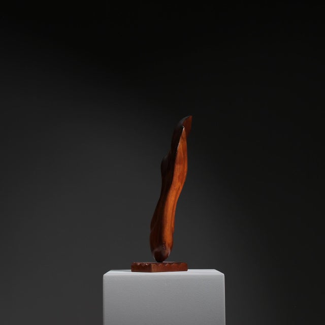 Abstract Wooden Sculpture, 1980s For Sale - Image 4 of 9