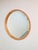 Large Mid-Century Round Pine Mirror, Denmark, 1960s For Sale - Image 4 of 11