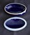 Limoges Oval Trinket Box France Cobalt Blue Porcelain Gold Floral 22k Vintage For Sale - Image 12 of 15