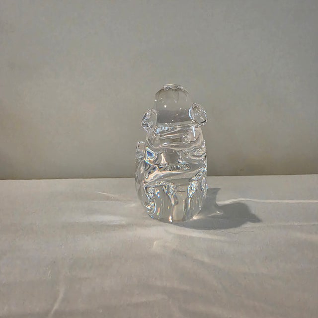 1980s Steuben Crystal Sea Otter Sculpture by James Houston For Sale - Image 11 of 17