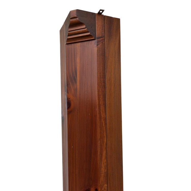 Ethan Allen Country Craftsman Corner Cabinet Shelf Display Knotty Pine Hutch For Sale - Image 12 of 13
