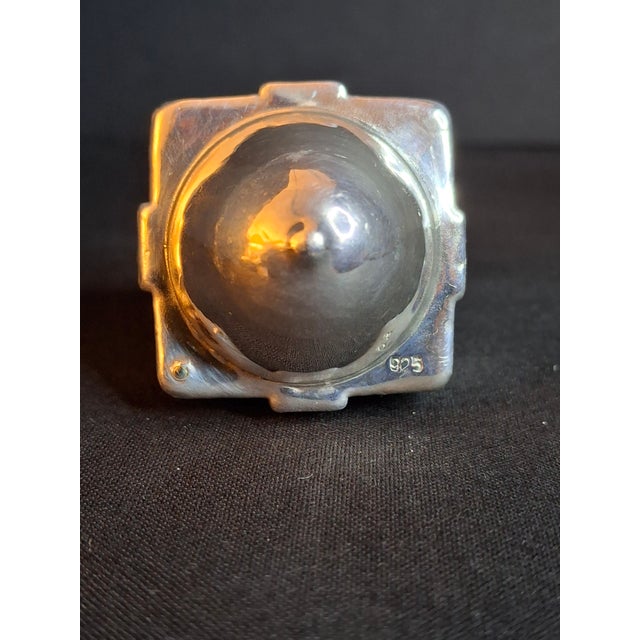 Vintage Sterling Silver 925 Jerusalem Cityscape Dreidel Sevivon Judaica 40g For Sale - Image 13 of 15
