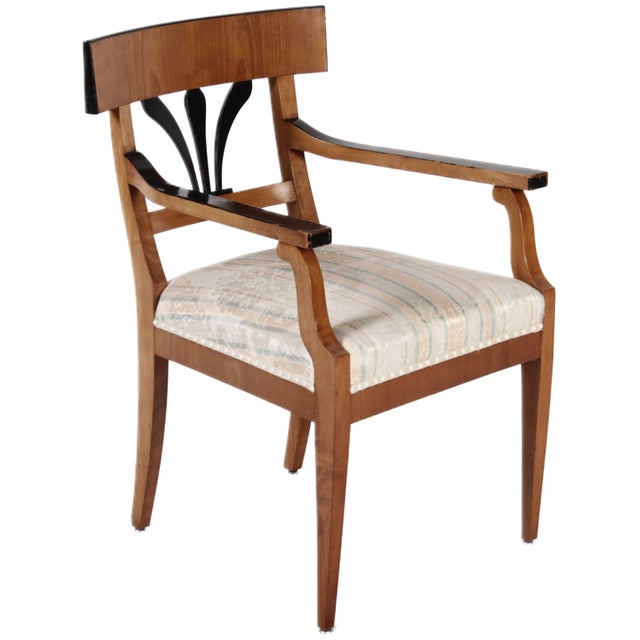 1920s Antique Biedermeier Chairs and Armchairs, 1920s, Set of 8 For Sale - Image 5 of 18