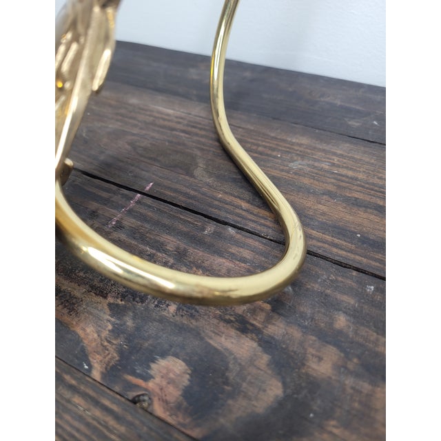 Vintage Nty Solid Brass "Gibson Girl" Portrait Curtain Holdbacks - Set of 4 For Sale - Image 12 of 12