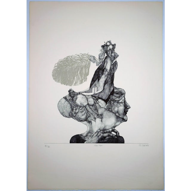 Reiner Schwarz, The Hut, 1967, Lithograph For Sale - Image 3 of 4