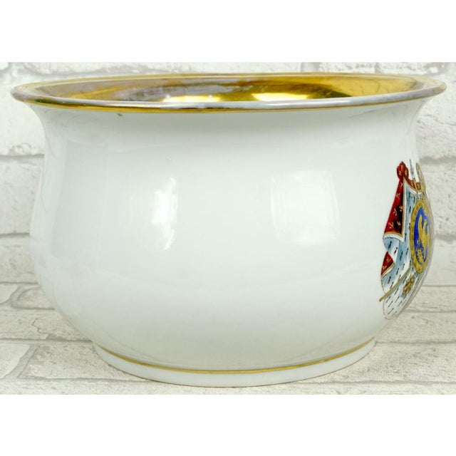 Mid 19th Century Rare Porcelain Ease Pot With the Arms of Napoleon I and Marie-Louise - 19th Century For Sale - Image 5 of 7