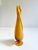 Mid Century footed swung glass vase attributed to Cristalleria Fratelli Betti. Unique and striking design.