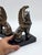 Rare Pair of Antique Early 20th C Bronze Winged Griffin Bookends on Pedestal. For Sale - Image 11 of 16