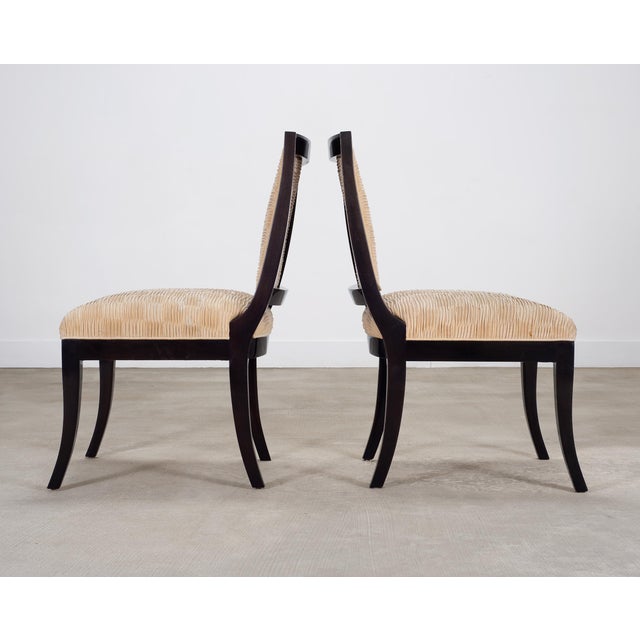 Black Set of Ten Sally Sirkin for J. Robert Scott Tuscany Dining Chairs For Sale - Image 8 of 18