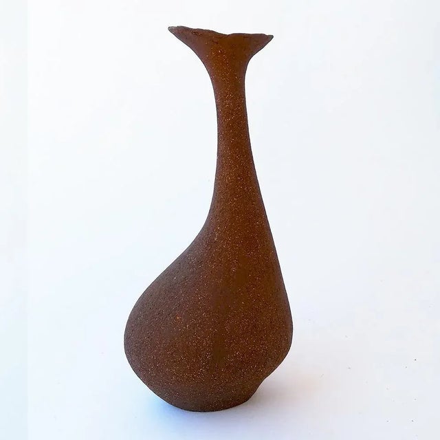 Mid-Century Italian Ceramic Vase by Roberto Rigon For Sale - Image 3 of 6