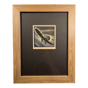 2007 Earl M. Washington Hawai Open Edition Wood Block Print After Howard Cook, Framed