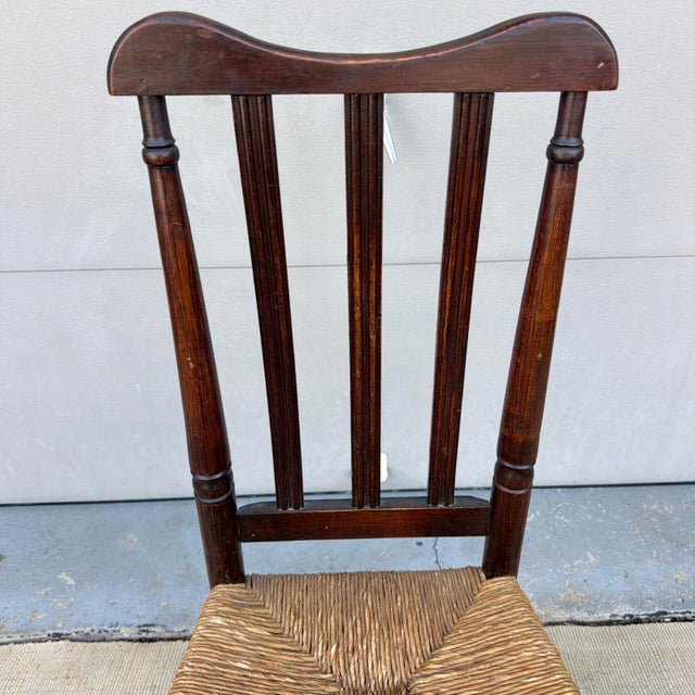 Antique Delaware Valley Banister-Back Side Chair, Circa 1760s A handsome antique Delaware Valley banister-back side chair...