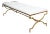 Vintage RareTommi Parzinger Gold Leaf Over Iron and White Velvet Upholstered Bench Restored For Sale