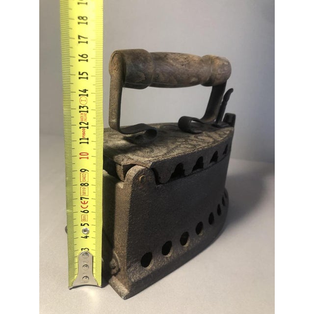 Antique Cast Iron Charcoal Griddle For Sale - Image 13 of 14
