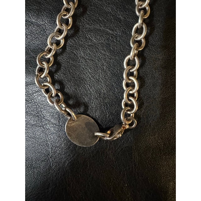Metal Vintage Tiffany Staring Silver Necklace For Sale - Image 7 of 7