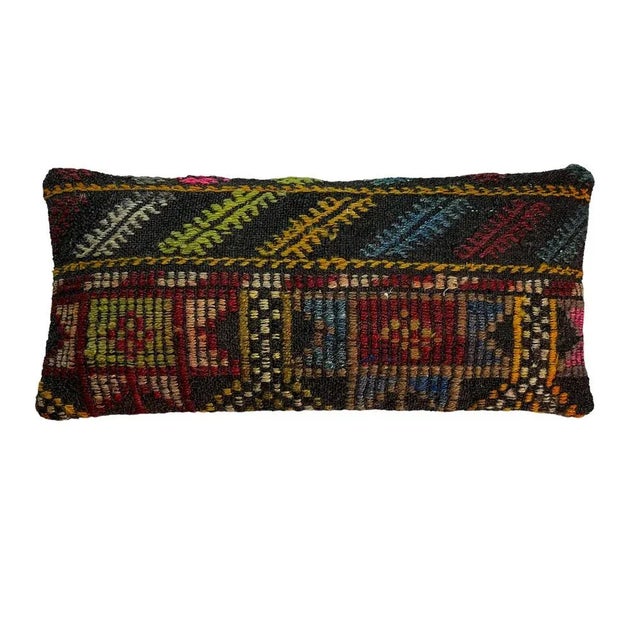 Textile Vintage Turkish Kilim Cushion Cover, 1970s For Sale - Image 7 of 11
