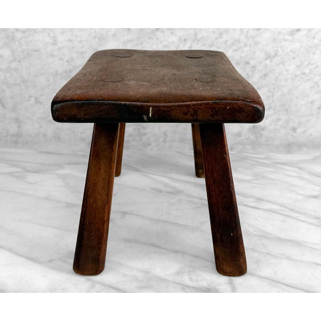 1940s Vintage Colonial Maple Footstool by Cushman For Sale - Image 5 of 9