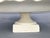 White Vintage Italian Porcelain Cake Pastry Display Pedestal Stand Seashell Scalloped Edge and Hand-Painted Strawberries Made in Italy For Sale - Image 8 of 12