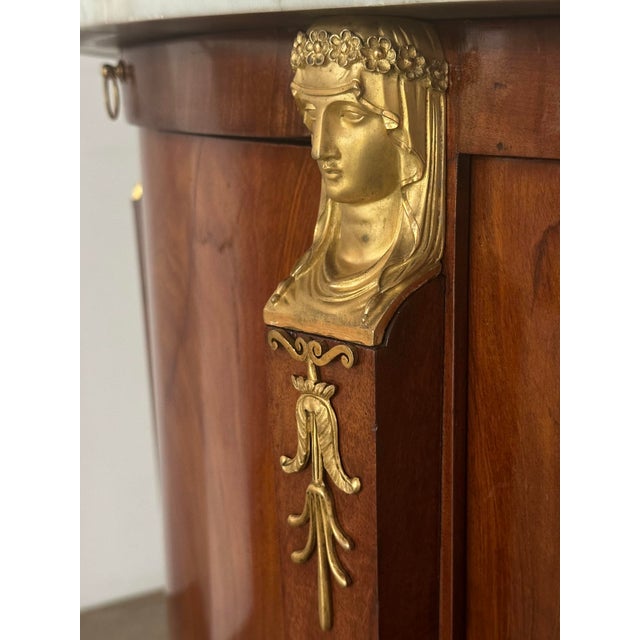 Empire Demi-Lune Sideboard by Jean J. Chapuis, 1805 For Sale - Image 4 of 10