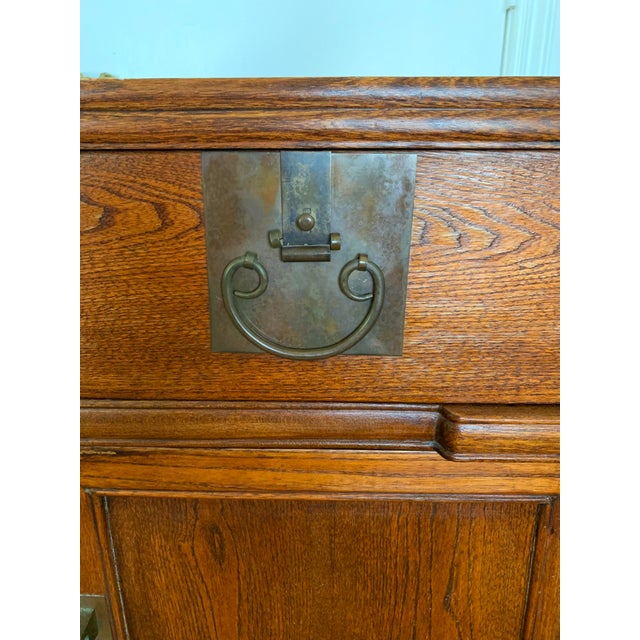 Brown Vintage Chinoiserie Carved Chest For Sale - Image 8 of 18