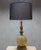 Gold Italian Murano Glass Globe Table Lamp With Carved Giltwood Base For Sale - Image 8 of 10