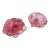 1950s Archimede Seguso Pink Raspberry Murano Attributed Glass Bullicante Bowls - Set of 2 For Sale