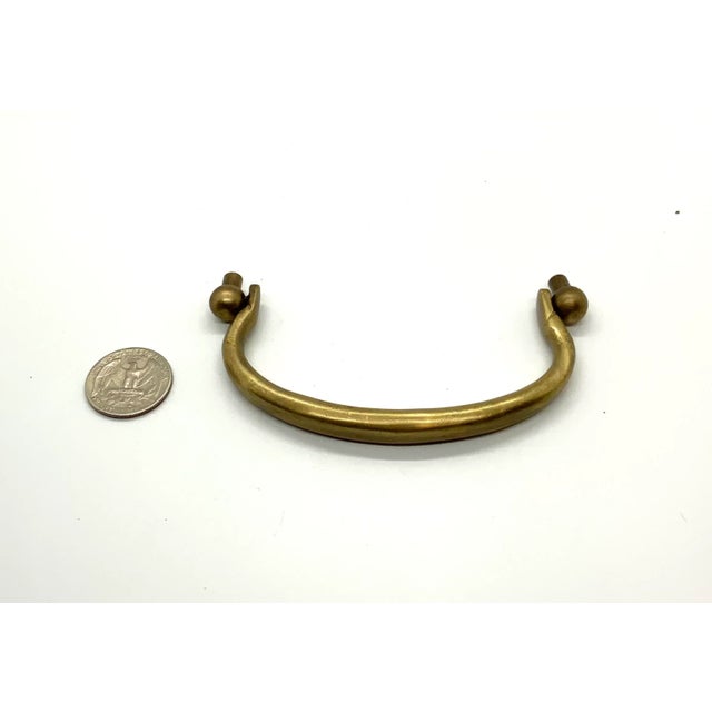 Mid-Century Modern Henredon Pull in Antique Brass For Sale - Image 3 of 4