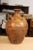 17th Century Italian Terracotta Olive Oil Jar with Yellow Glazed Spiraling Décor For Sale - Image 9 of 13