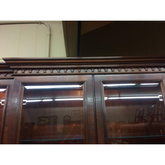 Breakfront Cabinet by Hickory Furniture (American Masterpiece by Hickory). Two Piece Cabinet For Sale - Image 10 of 12