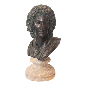 Vintage Bronze Bust on Marble Base