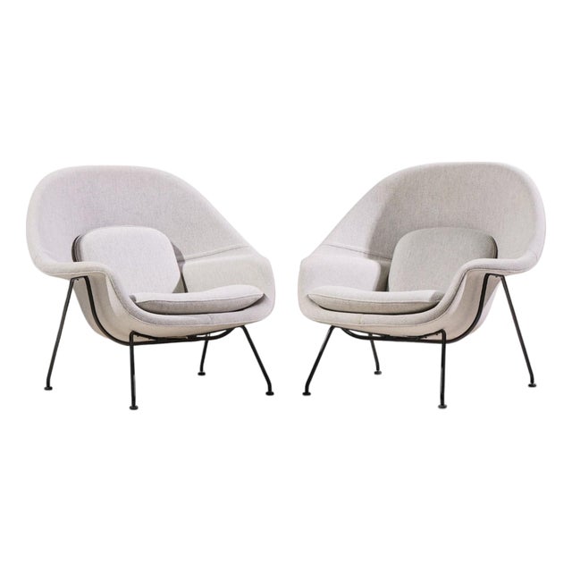 Eero Saarinen for Knoll Mid Century Womb Chairs - Pair For Sale