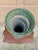 Antique Painted Wicker Umbrella Basket With Green and White Surface For Sale - Image 10 of 12