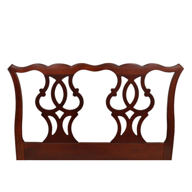 Drexel Heritage Chippendale Style Twin Headboards by Drexel - A Pair For Sale - Image 4 of 10