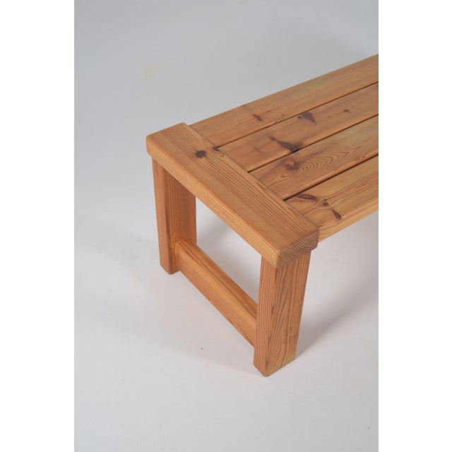 1960s Swedish Pine Bench by Nils Troed for Glas Mäster, 1960s For Sale - Image 5 of 9