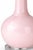 Late 20th Century Blush Pink Glass Gourd Table Lamp With Acrylic Base & Linen Drum Shade – Coastal Glam (27”) For Sale In Los Angeles - Image 6 of 7