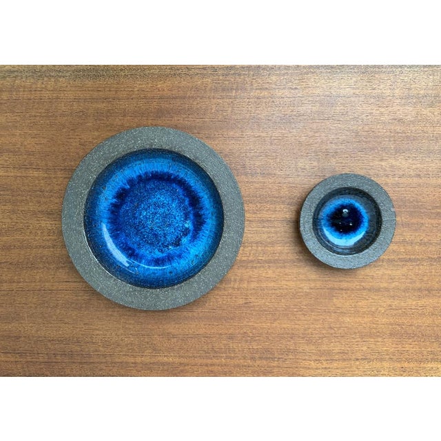 Mid-Century Danish Studio Pottery Bowls from Michael Andersen, Bornholm, 1960s, Set of 2, in Very Good conditions....