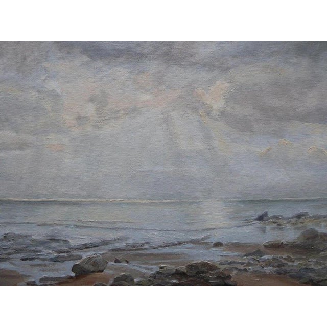 P. Campbell, Impressionist Marine of Beachy Head, 1979, Oil Painting For Sale - Image 13 of 14