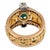 1910s Art Nouveau Turquoise Diamond 18k Yellow Gold Dragon Band, Size 7.5 For Sale In Los Angeles - Image 6 of 6