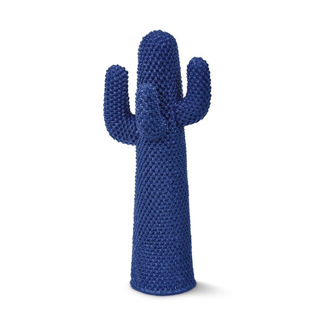 Contemporary Gufram Guframini LeBleuCactus Le Bleu Cactus Blue Miniature 1:8 Designed by Guido Drocco and Franco Mello Made in Italy Collectible Object For Sale - Image 3 of 7