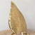 1970s Italian Table Lamp Leaf Brass Tommaso Barbi Style For Sale - Image 6 of 7