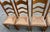 Brown Vintage French Country Ladder Back Dining Chairs With Rush Seats - Set of 8 For Sale - Image 8 of 9