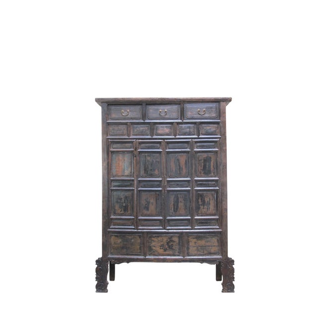 88 Inch Tall Original 16th Century Antique Chinese Cabinet For Sale In Greensboro - Image 6 of 18