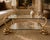 Alain Chervet 1970s Serpent Cocktail Coffee Table Glass 2 Tier Alain Chervet Style Gold Tone For Sale - Image 4 of 11