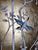 Gold Set of 3 Hand Painted Gold Leaf Chinoiserie Wallpaper Panels, Monochrome Bird & Bamboo Floral Mural, Custom Size Available For Sale - Image 8 of 9