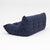 Togo Three-Seater Sofa in Dark Blue Boucle by Michel Ducaroy for Ligne Roset For Sale - Image 15 of 18