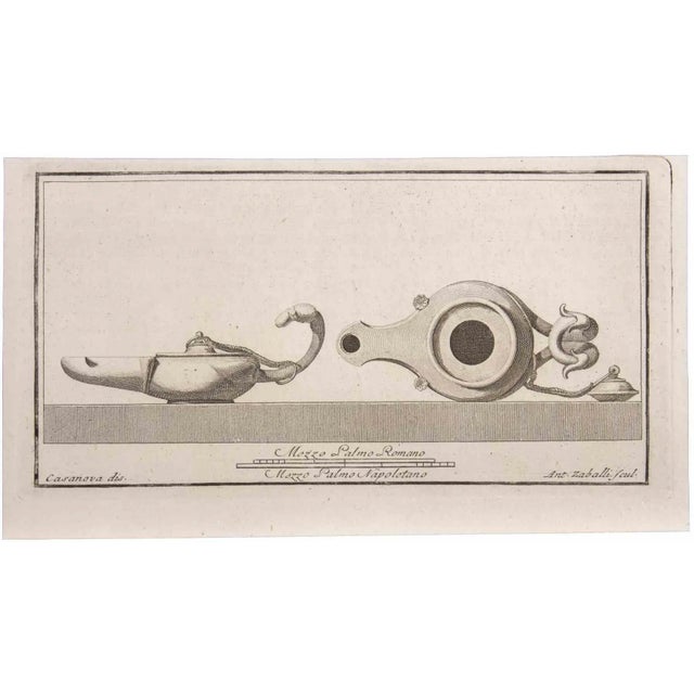 Oil lamp is an etching realized by giovanni battista casanova (1735-1810). The etching belongs to the print suite...