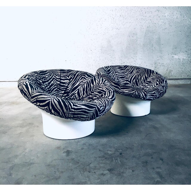 Textile Space Age Krokus Pod Lounge Chairs by Lennart Bender for Dux, Sweden, 1968, Set of 2 For Sale - Image 7 of 18