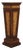 Theodore Alexander Neoclassical Burl Wood Tapered Pedestal Stand For Sale