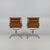 Mid-Century Modern Late 20th Century Set of 3 Herman Miller Eames Brown Aluminum Group Side Chairs For Sale - Image 3 of 8