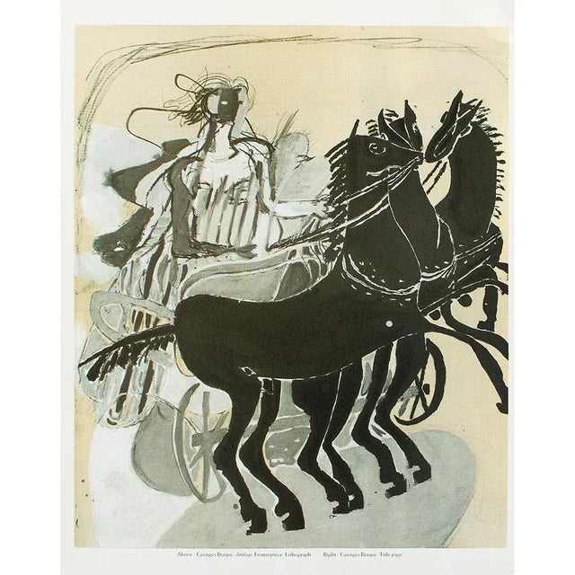 Printmaking Materials 1987 After Georges Braque "Attelage", Second Edition Full-Color Print For Sale - Image 7 of 9